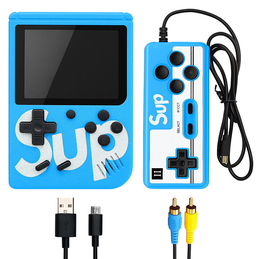 400-in-1 Handheld Retro Game Console | Dual Player | Rechargeable | TV Output