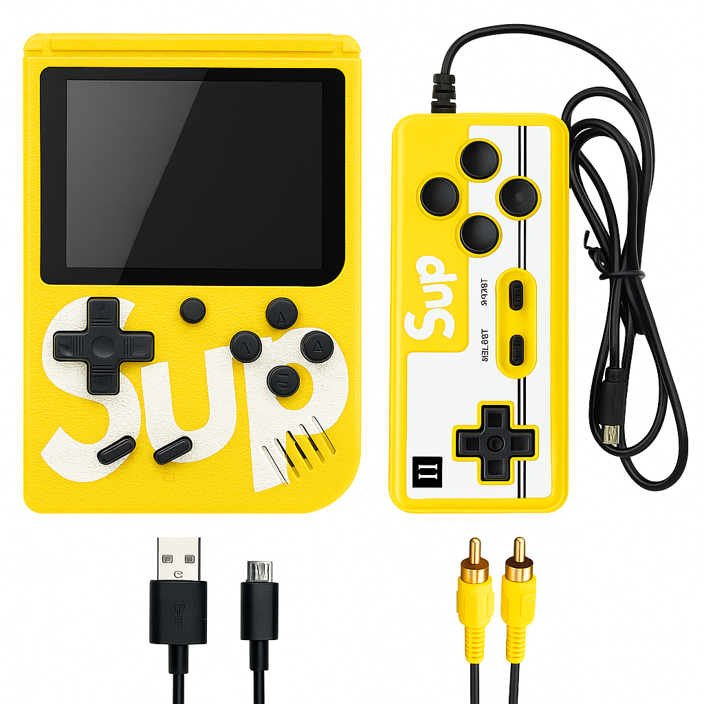 400-in-1 Handheld Retro Game Console | Dual Player | Rechargeable | TV Output