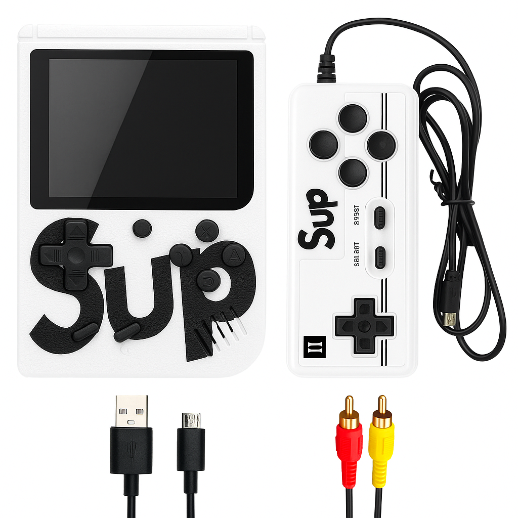 400-in-1 Handheld Retro Game Console | Dual Player | Rechargeable | TV Output