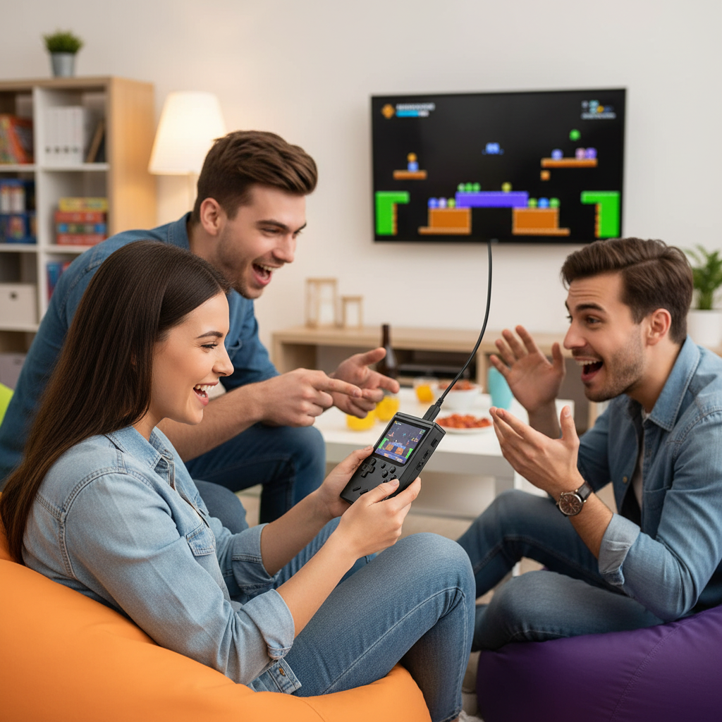 400-in-1 Handheld Retro Game Console | Dual Player | Rechargeable | TV Output