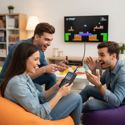 400-in-1 Handheld Retro Game Console | Dual Player | Rechargeable | TV Output